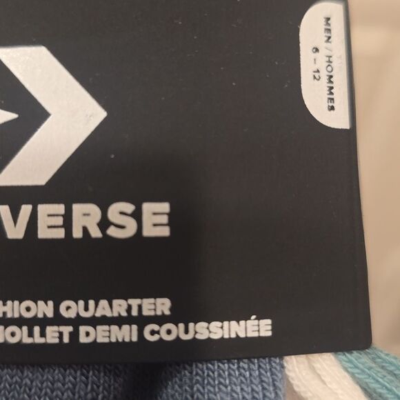 Converse 3-PK Half Cushion Varsity/Stripe Quarter Socks - Picture 5 of 5